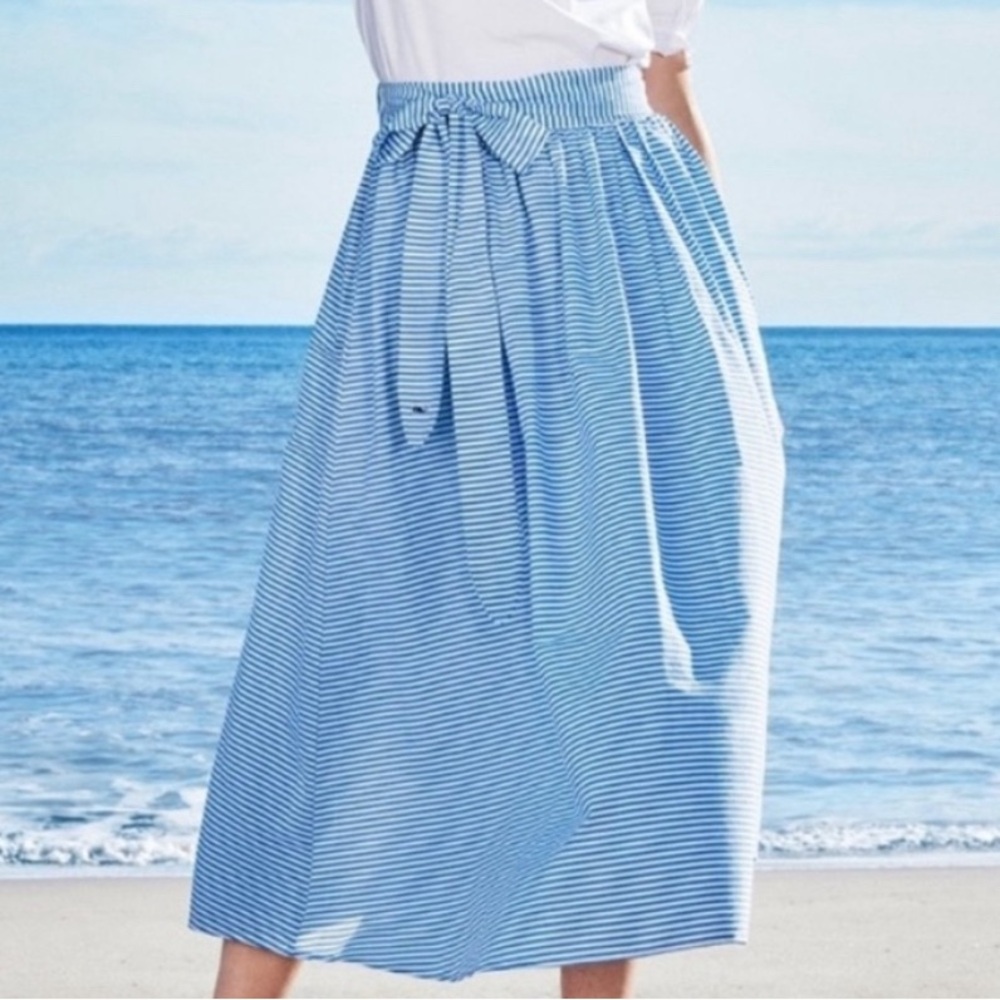 Vineyard Vines Limited Edition Skirt XS Blue + White Stripes